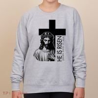He Is Risen Jesus Paid It All Women's Sweatshirt thumb 0