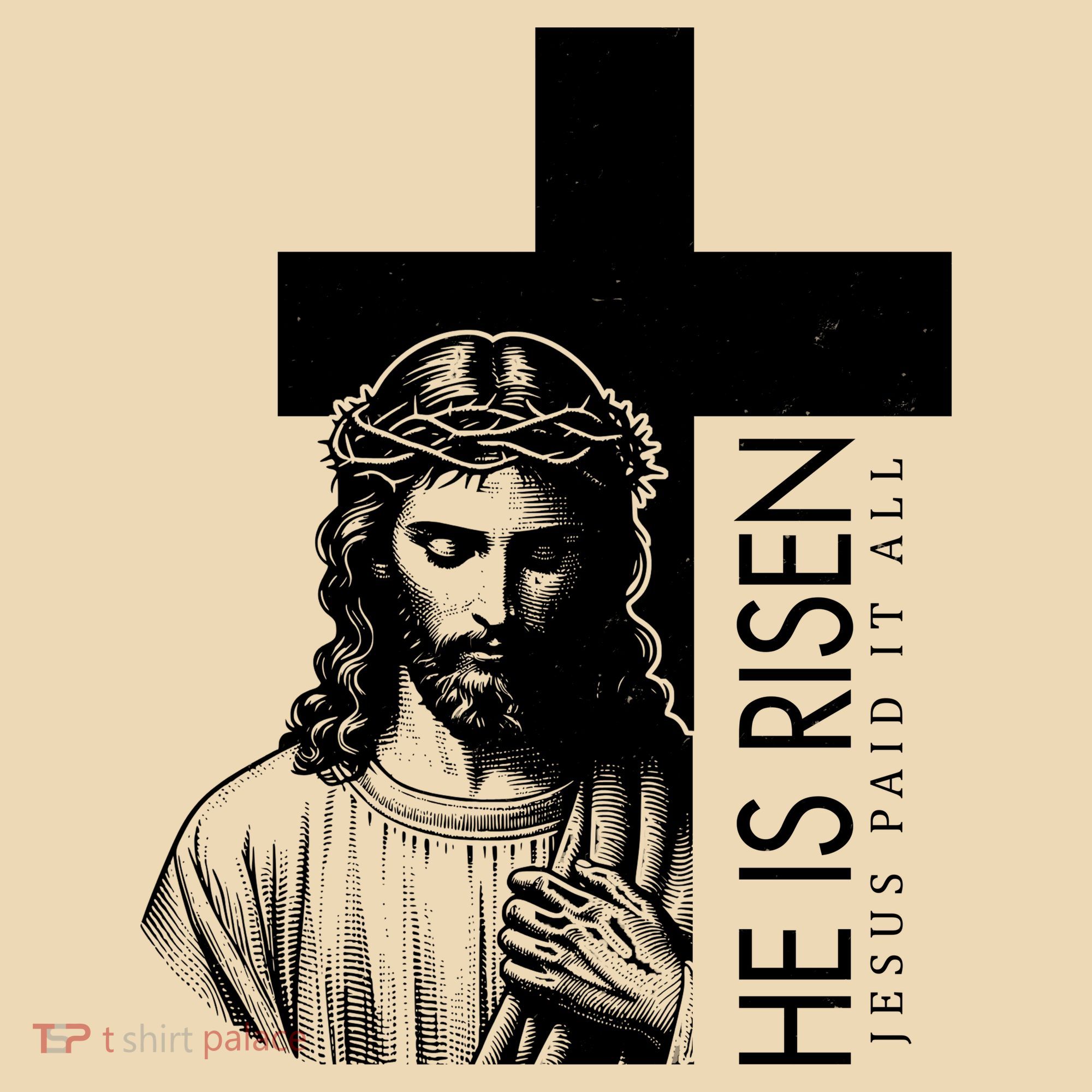 He Is Risen Jesus Paid It All Tote Bag
