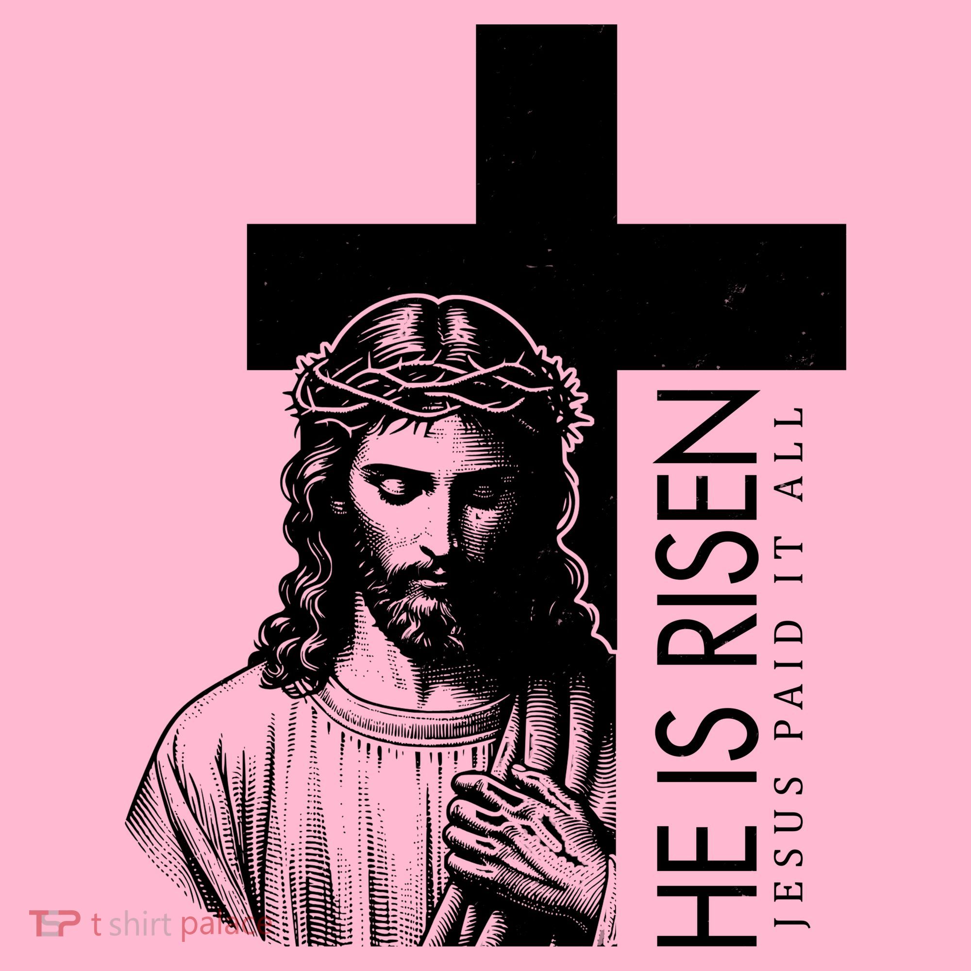 He Is Risen Jesus Paid It All Coaster