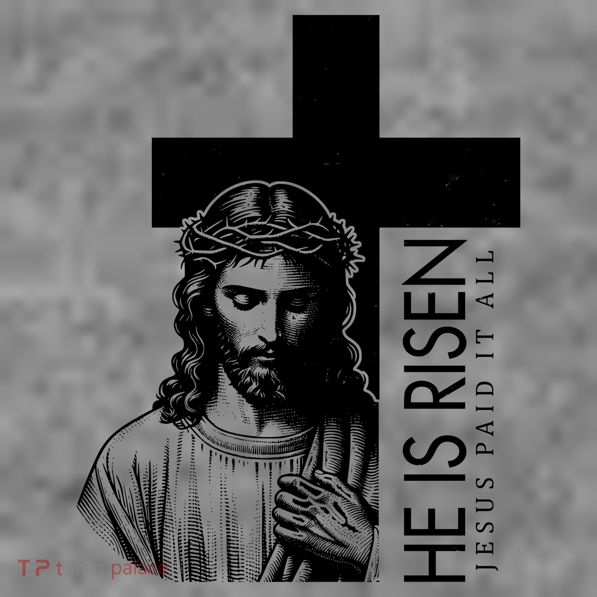 He Is Risen Jesus Paid It All Toddler Hoodie