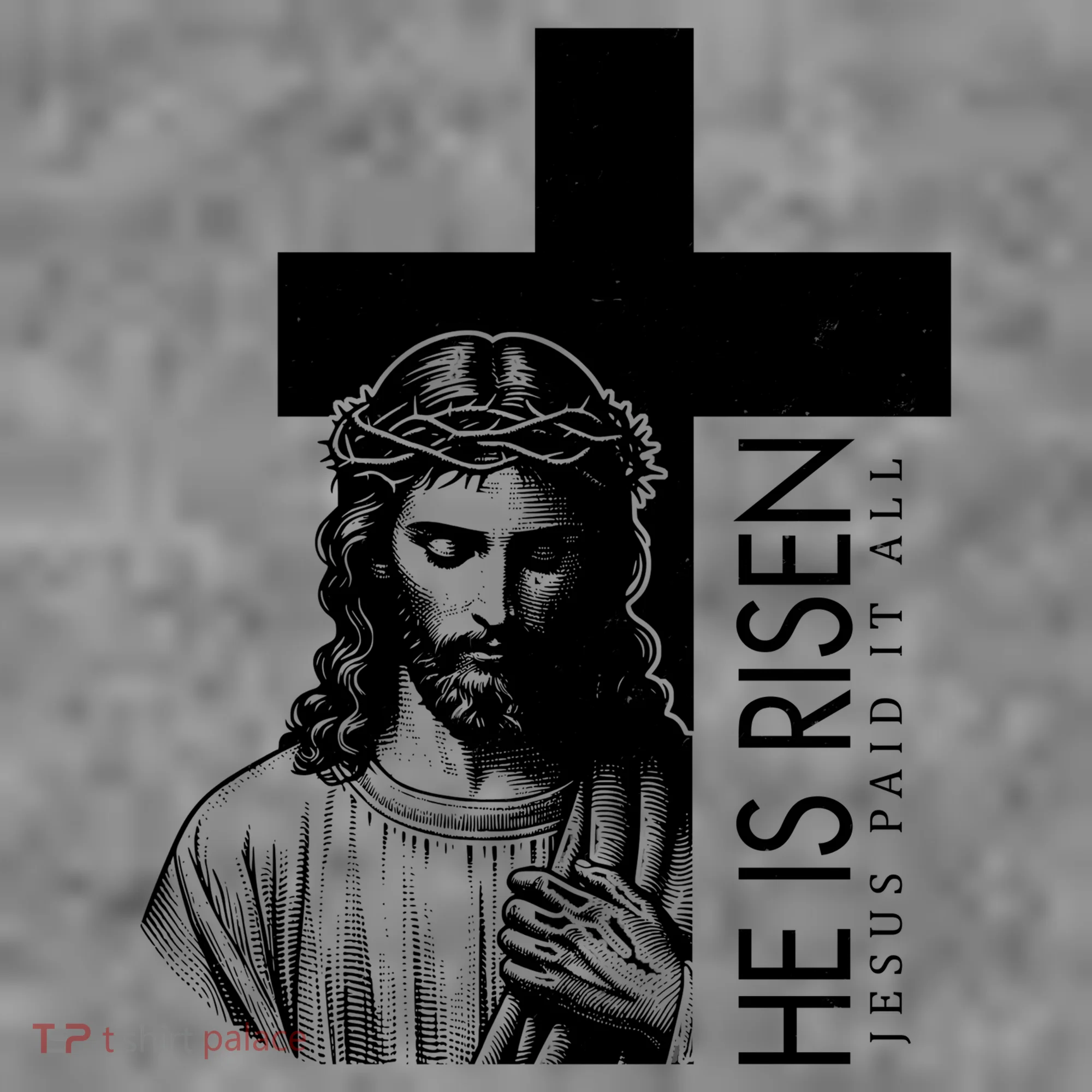 He Is Risen Jesus Paid It All Toddler Hoodie