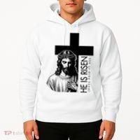 He Is Risen Jesus Paid It All Hoodie thumb 2