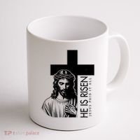 He Is Risen Jesus Paid It All Coffee Mug thumb 1