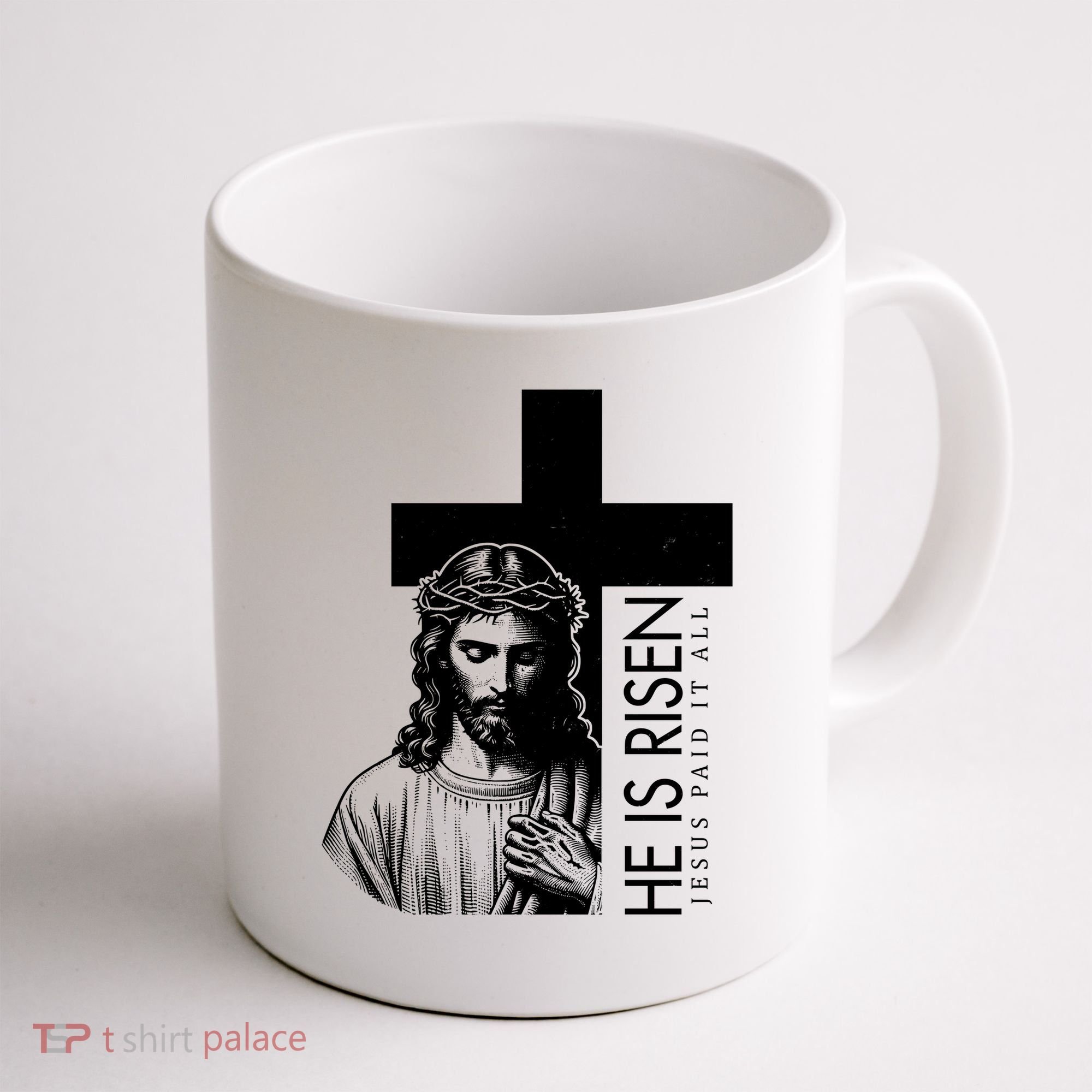 He Is Risen Jesus Paid It All Coffee Mug
