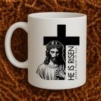 He Is Risen Jesus Paid It All Coffee Mug thumb 2