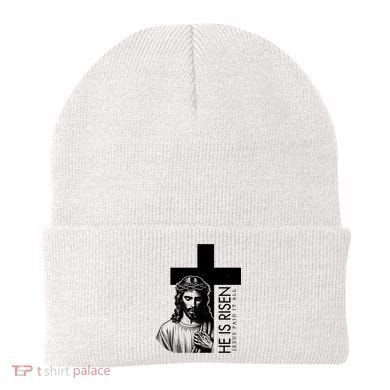 He Is Risen Jesus Paid It All Beanie