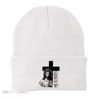 He Is Risen Jesus Paid It All Beanie thumb 0