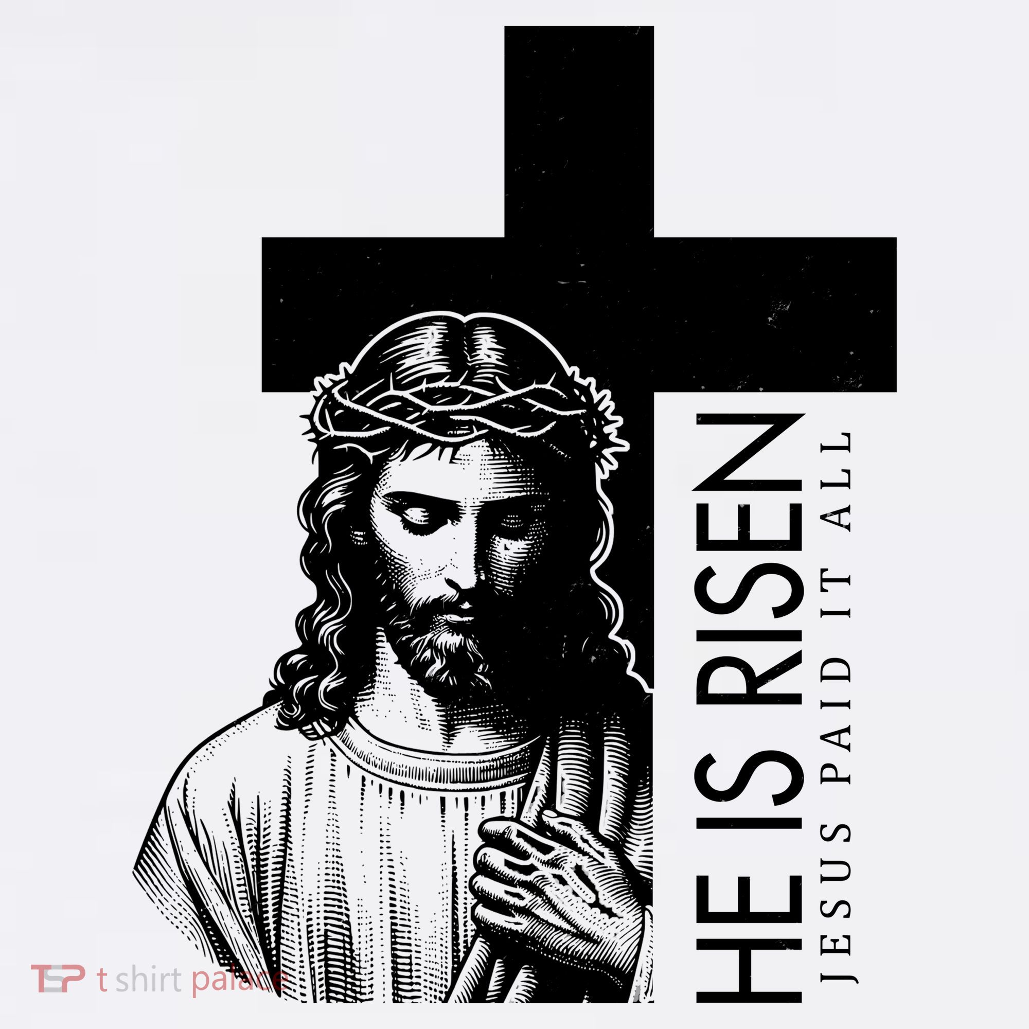 He Is Risen Jesus Paid It All Women's Hoodie