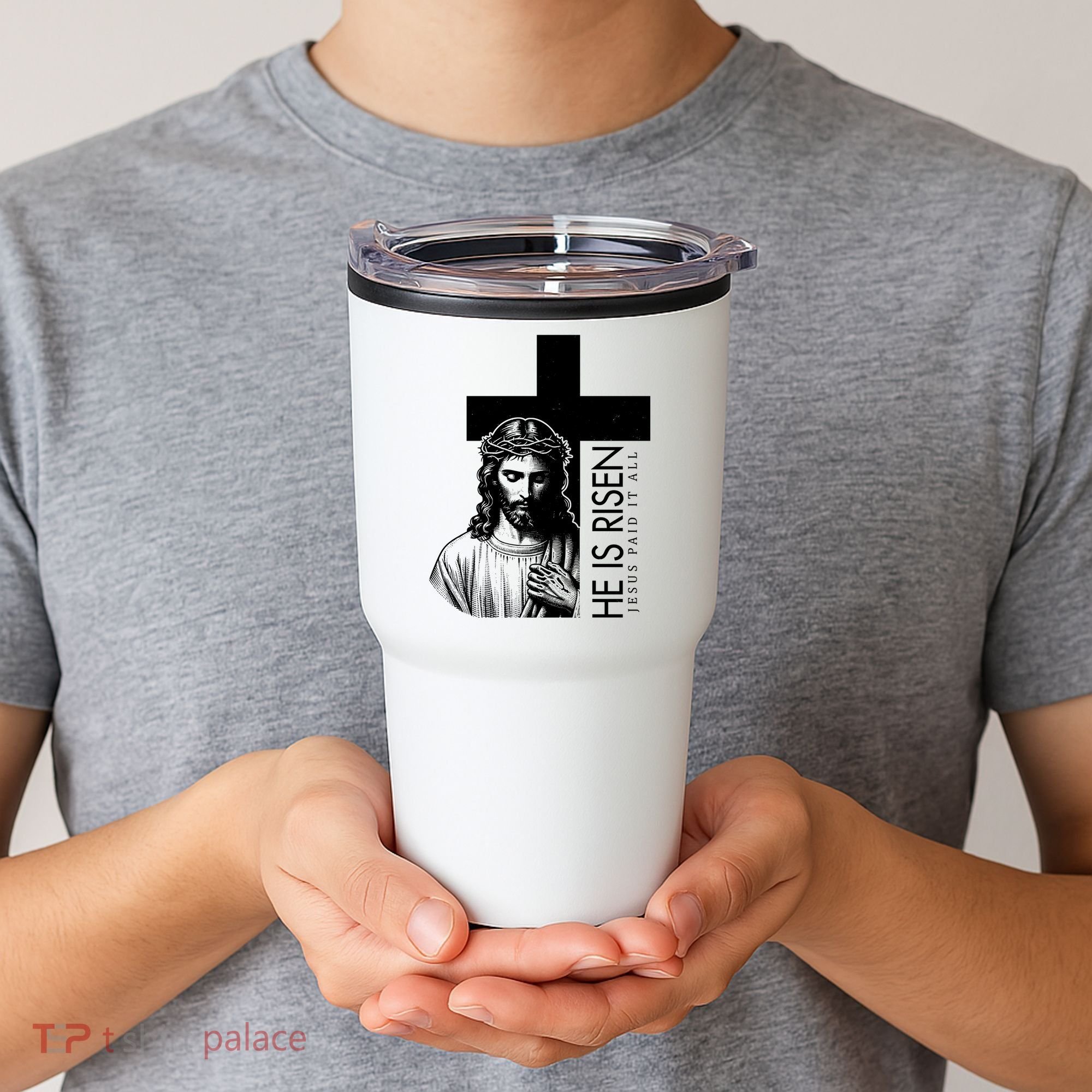 He Is Risen Jesus Paid It All Tumbler