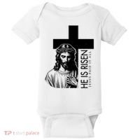 He Is Risen Jesus Paid It All Baby Bodysuit thumb 0