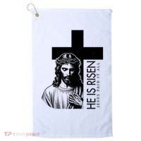 He Is Risen Jesus Paid It All Golf Towel thumb 0
