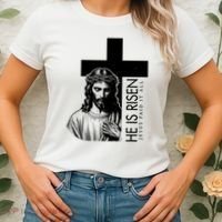 He Is Risen Jesus Paid It All Women's T-Shirt thumb 2