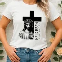 He Is Risen Jesus Paid It All Women's T-Shirt thumb 2