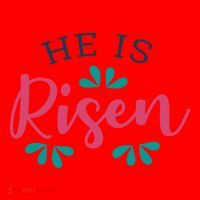 He Is Risen Easter Jesus Santa Hat thumb 1