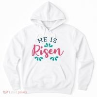 He Is Risen Easter Jesus Hoodie thumb 0