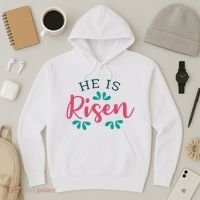 He Is Risen Easter Jesus Hoodie thumb 3