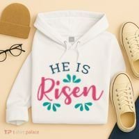 He Is Risen Easter Jesus Hoodie thumb 4