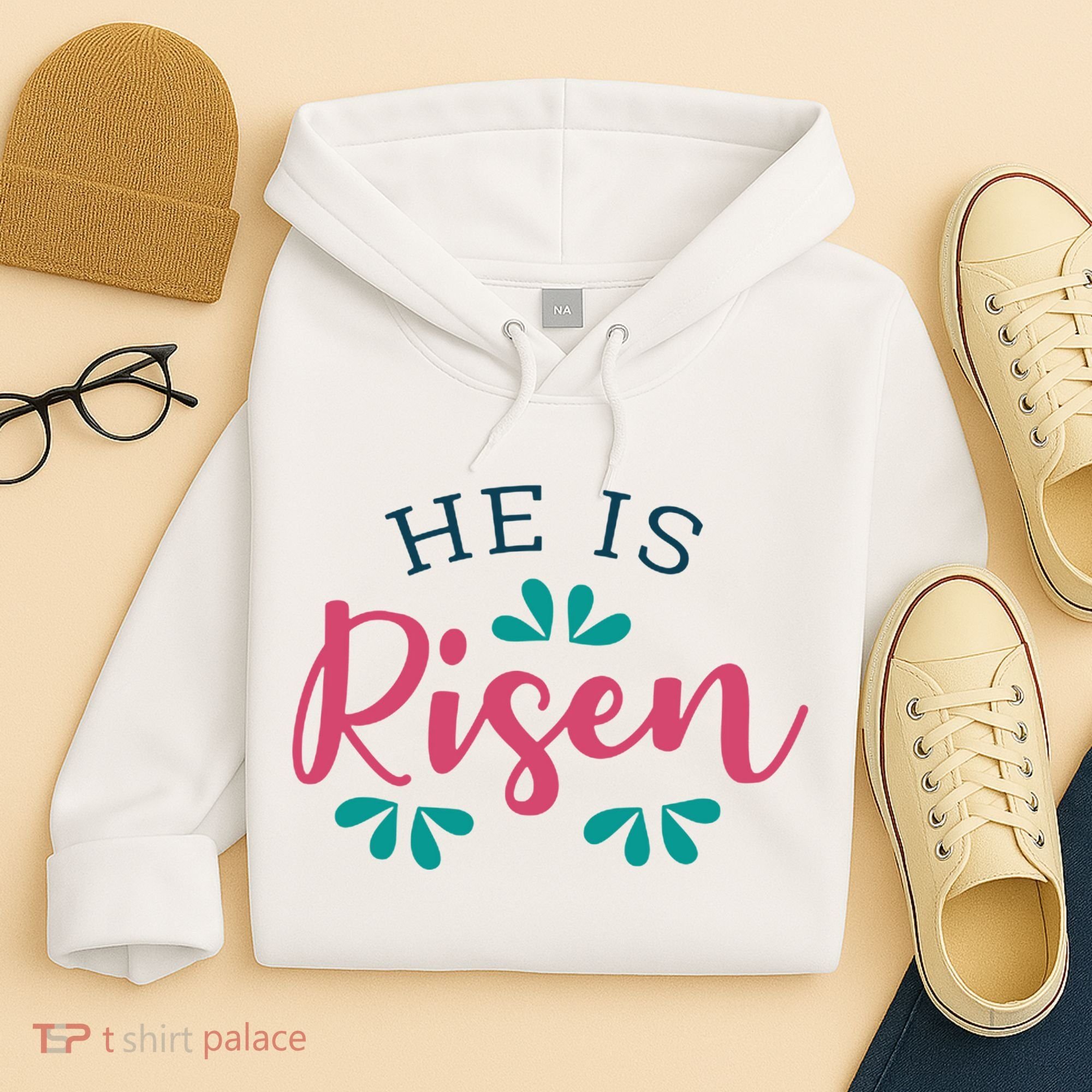 He Is Risen Easter Jesus Hoodie
