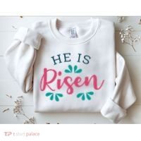 He Is Risen Easter Jesus Sweatshirt thumb 2