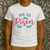 He Is Risen Easter Jesus T-Shirt thumb 3