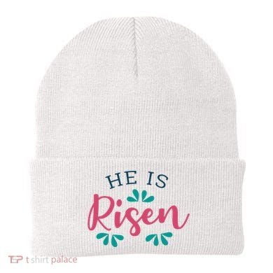 He Is Risen Easter Jesus Beanie