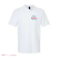He Is Risen Easter Jesus Polo thumb 0