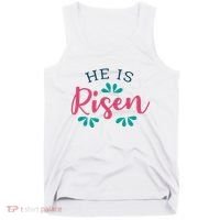 He Is Risen Easter Jesus Tank Top thumb 0