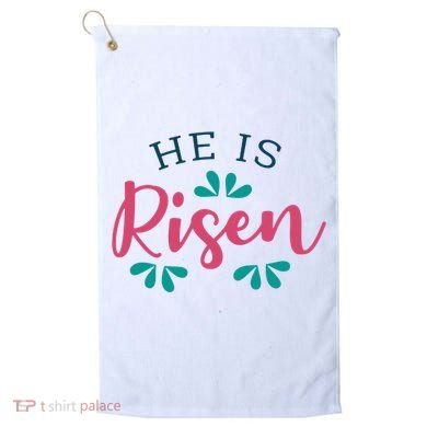 He Is Risen Easter Jesus Golf Towel