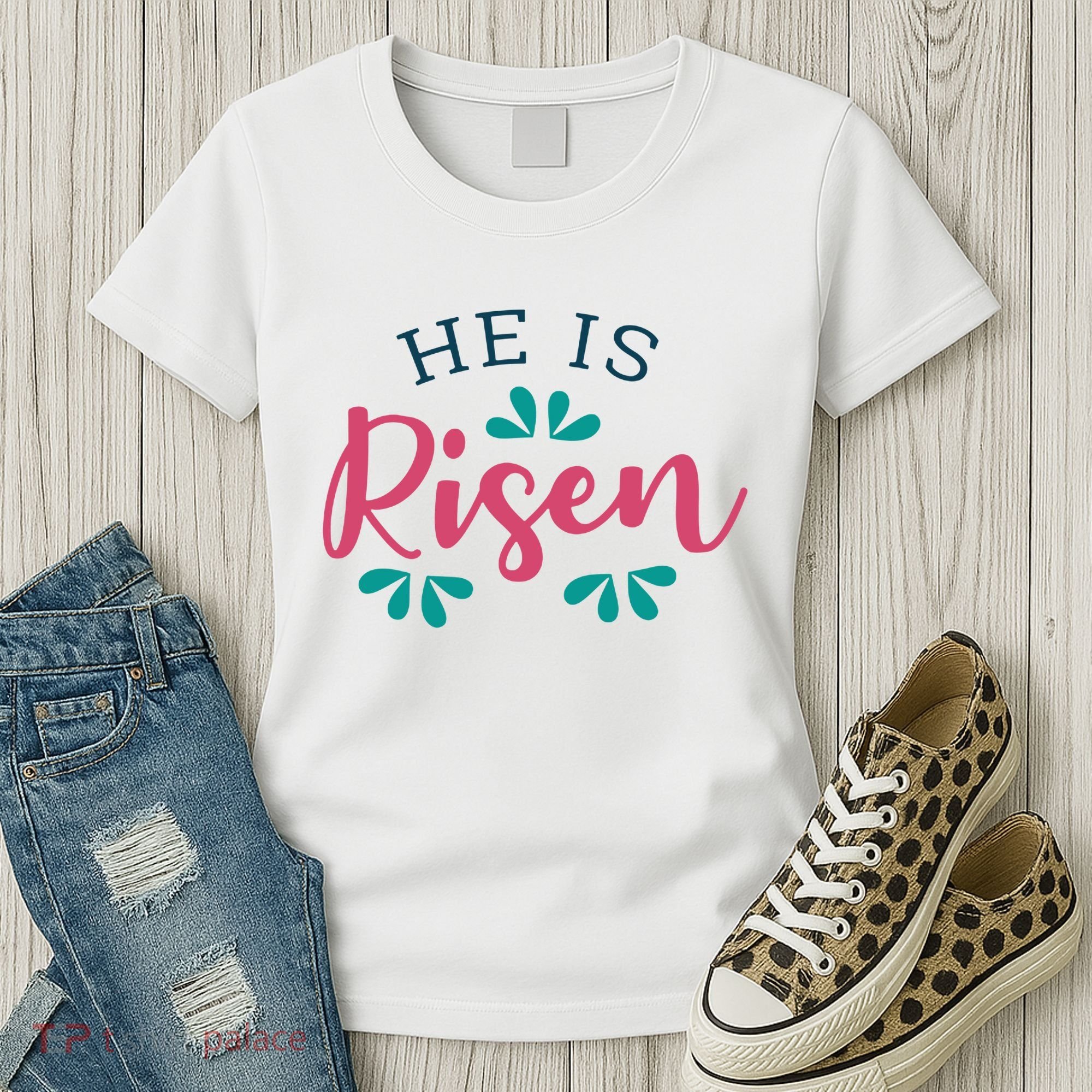 He Is Risen Easter Jesus Women's T-Shirt