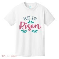 He Is Risen Easter Jesus Kids T-Shirt thumb 0