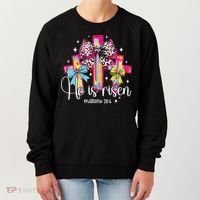 He Is Risen Jesus Christian Happy Easter Women Women's Sweatshirt thumb 0