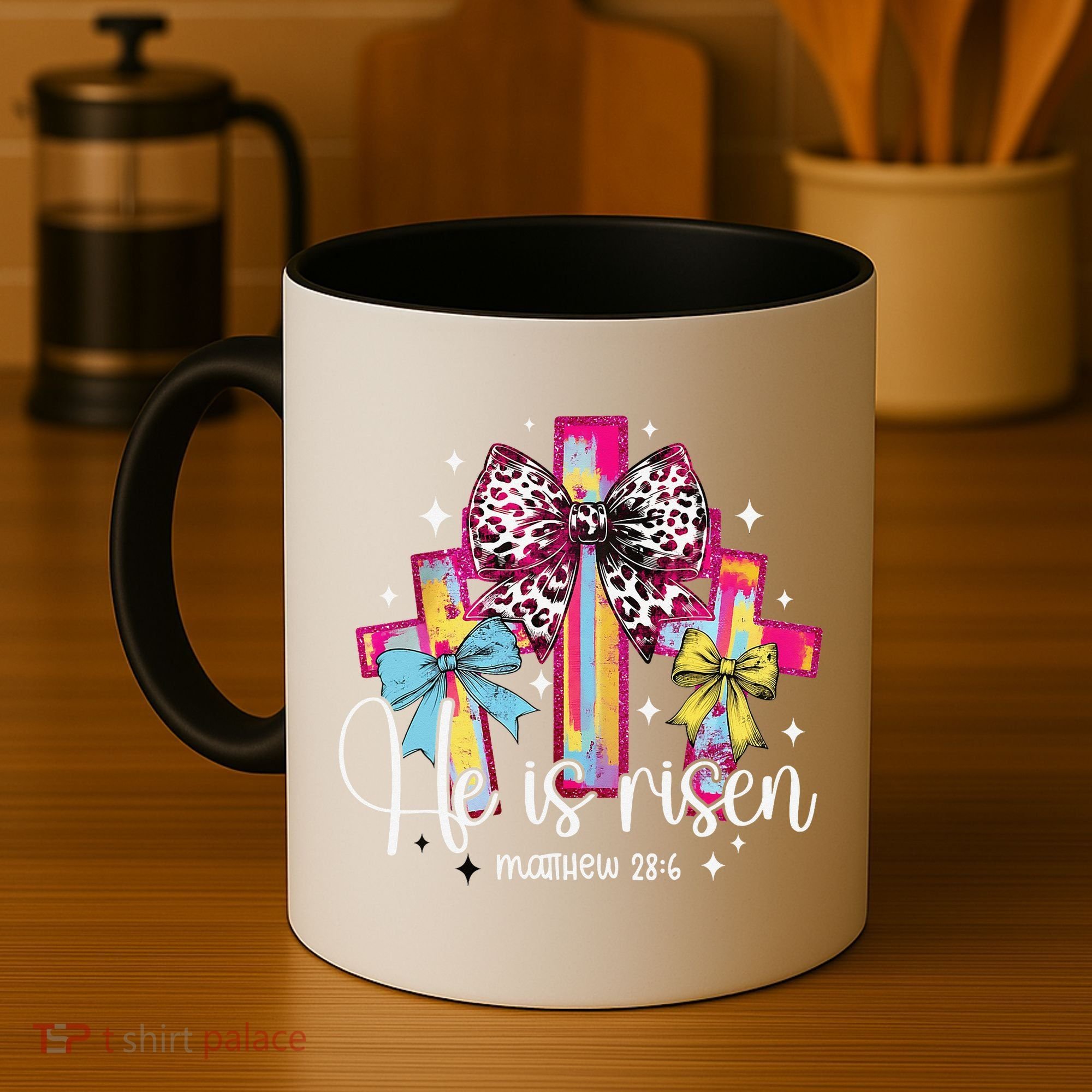 He Is Risen Jesus Christian Happy Easter Women Coffee Mug