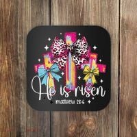 He Is Risen Jesus Christian Happy Easter Women Coaster thumb 0