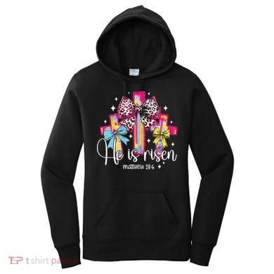 He Is Risen Jesus Christian Happy Easter Women Women's Hoodie