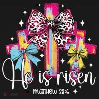 He Is Risen Jesus Christian Happy Easter Women Women's Hoodie thumb 2