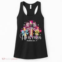 He Is Risen Jesus Christian Happy Easter Women Women's Tank Top thumb 0