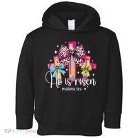 He Is Risen Jesus Christian Happy Easter Women Toddler Hoodie thumb 0