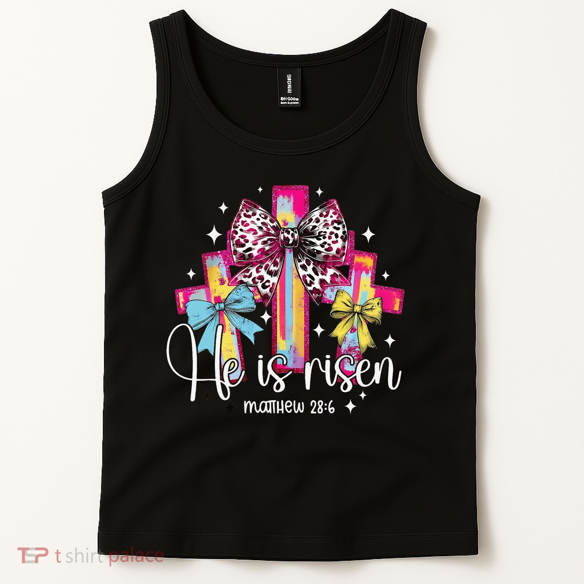 He Is Risen Jesus Christian Happy Easter Women Tank Top