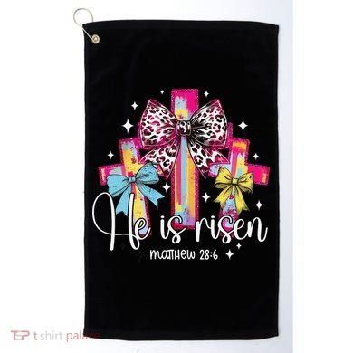 He Is Risen Jesus Christian Happy Easter Women Golf Towel