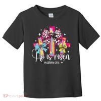 He Is Risen Jesus Christian Happy Easter Women Toddler T-Shirt thumb 0