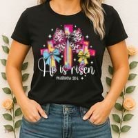 He Is Risen Jesus Christian Happy Easter Women Women's T-Shirt thumb 2