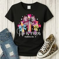 He Is Risen Jesus Christian Happy Easter Women Women's T-Shirt thumb 3