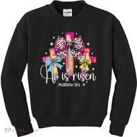 He Is Risen Jesus Christian Happy Easter Women Kids Sweatshirt thumb 0