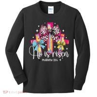 He Is Risen Jesus Christian Happy Easter Women Kids Long Sleeve Shirt thumb 0