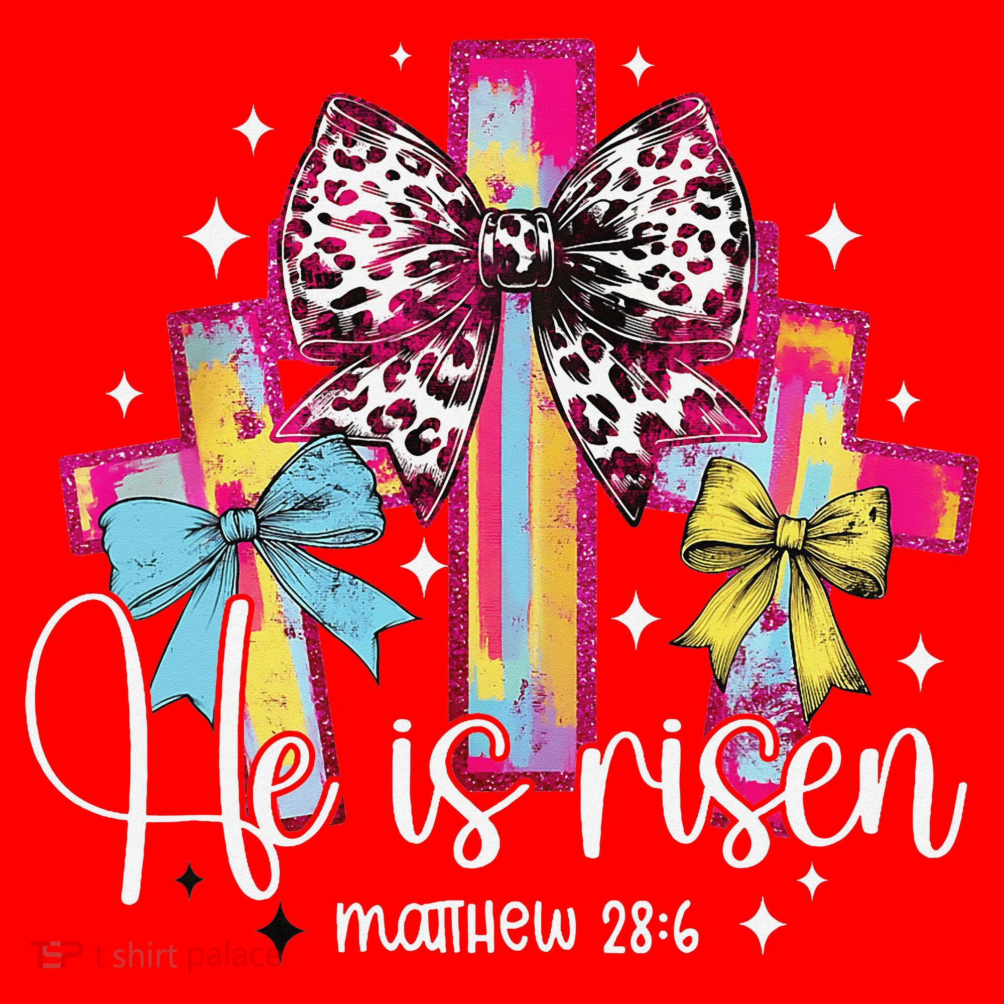 He Is Risen Jesus Christian Happy Easter Women Santa Hat