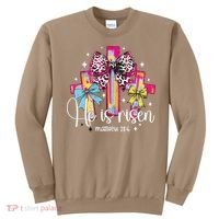 He Is Risen Jesus Christian Happy Easter Women Sweatshirt thumb 0