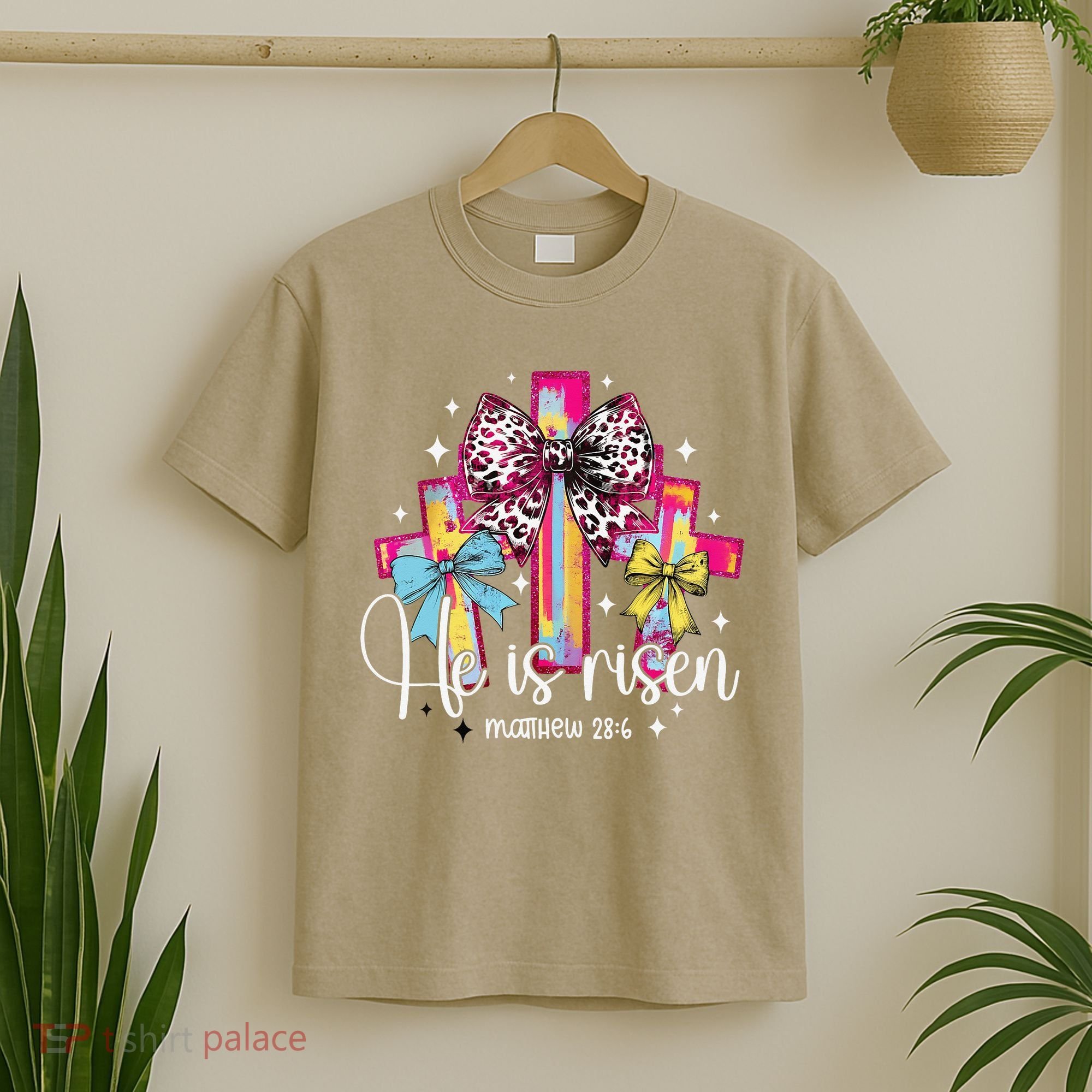 He Is Risen Jesus Christian Happy Easter Women T-Shirt