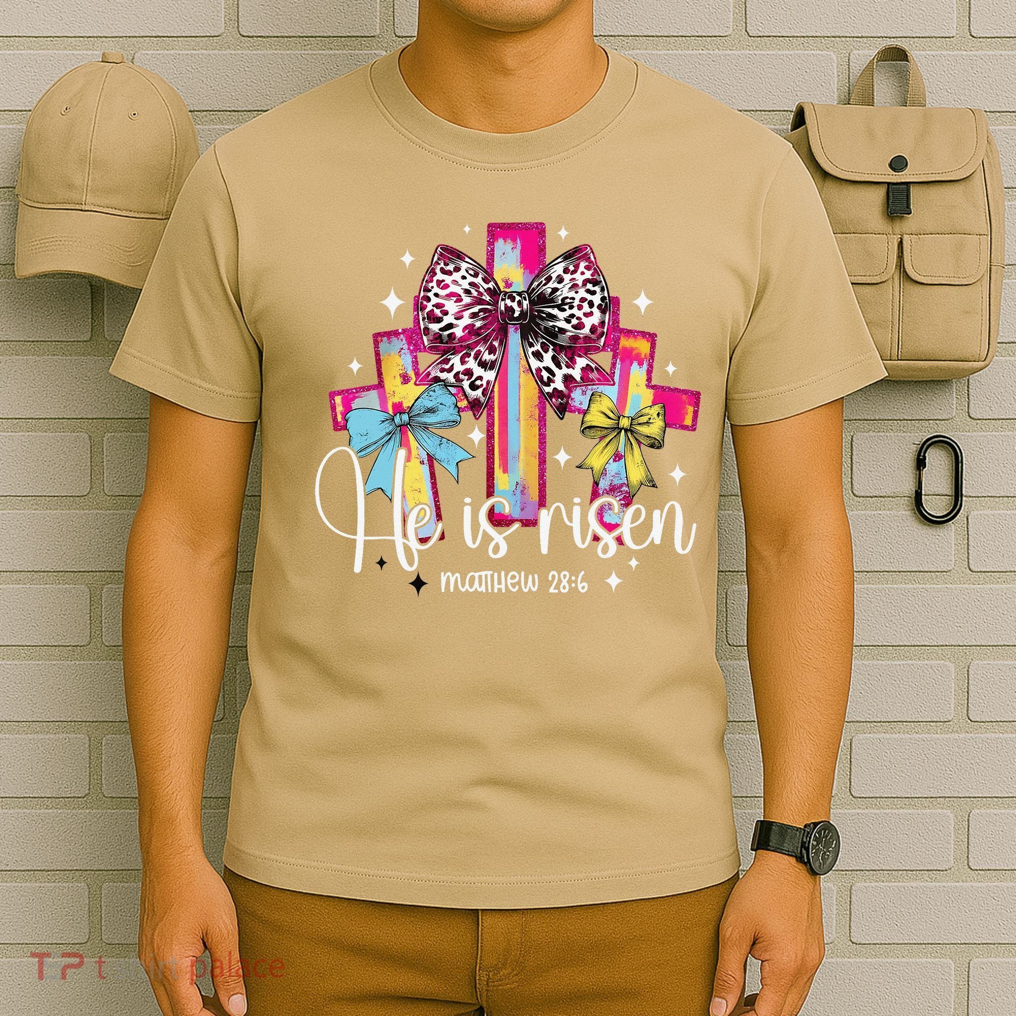 He Is Risen Jesus Christian Happy Easter Women T-Shirt