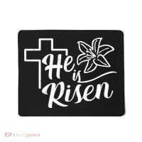 He Is Risen Easter Jesus Cross Mousepad thumb 0