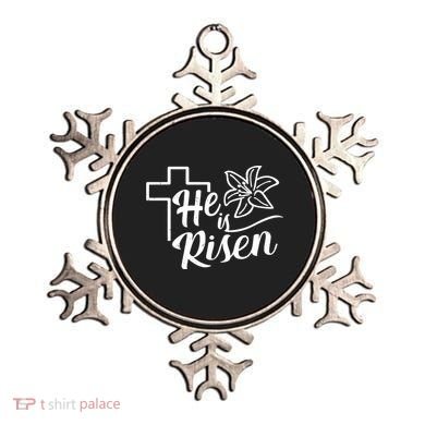 He Is Risen Easter Jesus Cross Ornament